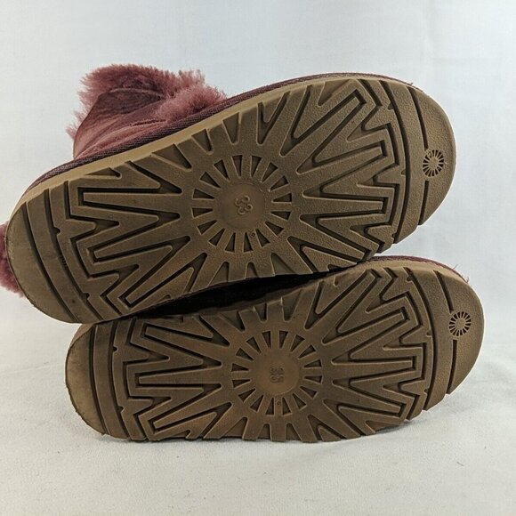 UGG Kids Boots in Burgundy - Picture 9 of 13